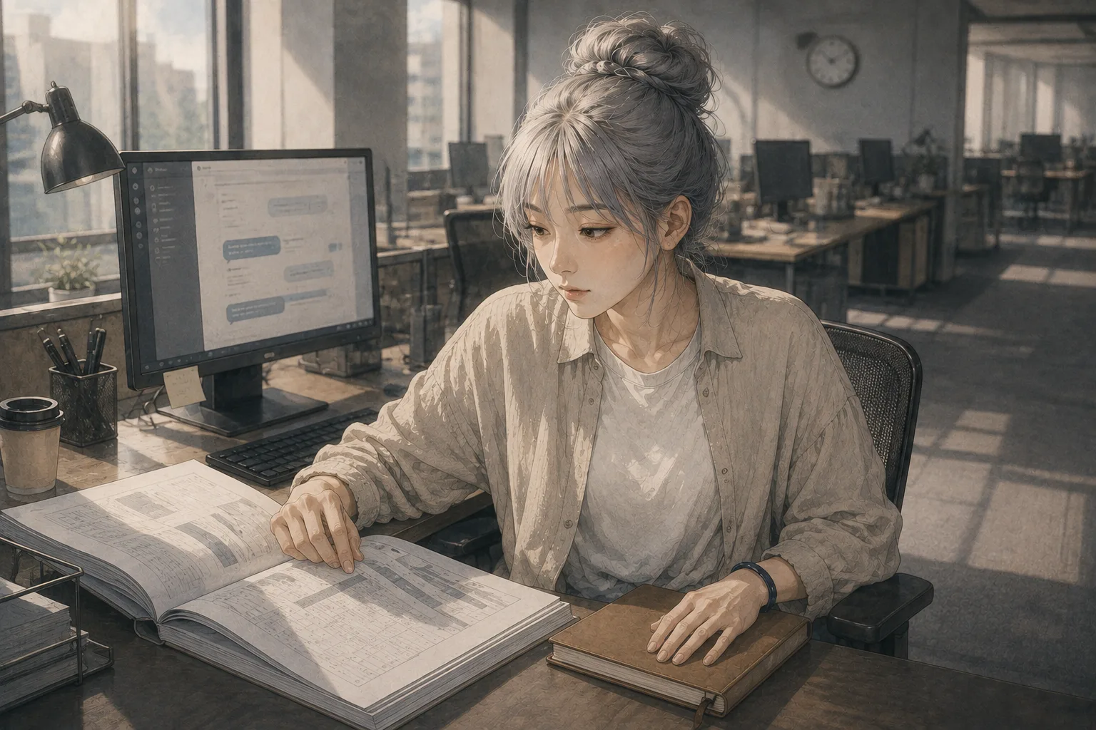 示意圖：何依琪核對報告裡一個查無出處的數字
